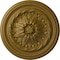 Ekena Millwork Wigan Ceiling Medallion, Hand-Painted Gold, 16"OD x 2 1/4"P CM16WGGLS - alternate 1